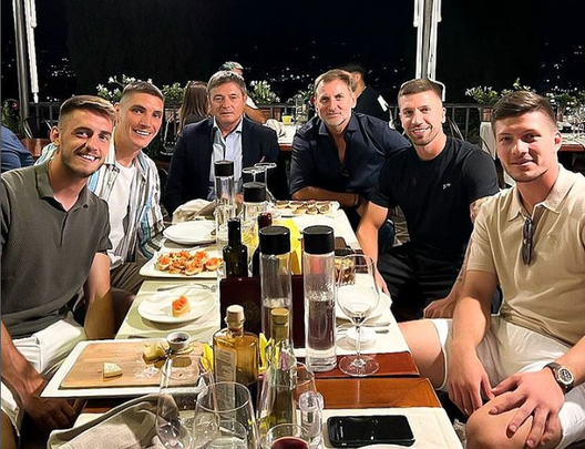 I serbi viola a cena con il Ct dopo la partita (FOTO) - immagine 1