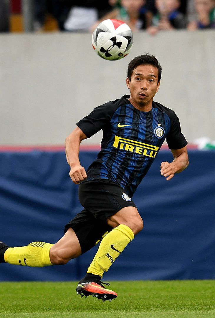  LIMERICK, IRELAND - AUGUST 13:  Yuto Nagatomo of FC Internazionale in action during the International Champions Cup match between FC Internazionale Milano and Glasgow Celtic at Thomond Park on August 13, 2016 in Limerick, Ireland.  (Photo by Claudio Villa - Inter/Inter via Getty Images) 