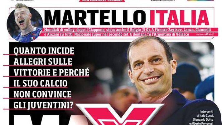 Prima Pagina, Corriere dello Sport: “Max Factor. DeLa salva lo Spalato. Tar Avellino, trema la B…” Prima Pagina, Corriere dello Sport: “Max Factor. DeLa salva lo Spalato. Tar Avellino, trema la B…”