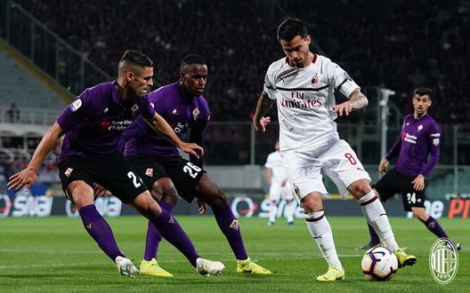  Jesus Suso durante Fiorentina-Milan dell'11 maggio 2019 (credits: acmilan.com) 