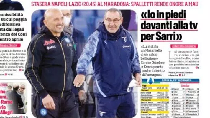IL NAPOLI SUI MEDIA – Le prime pagine dei giornali di oggi 3 marzo 2023 - immagine 1