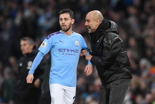 Guardiola Bernardo Silva (getty images) Guardiola Bernardo Silva (getty images)