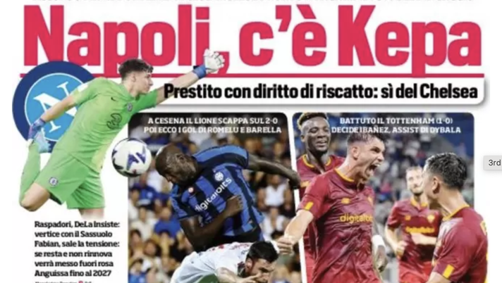 IL NAPOLI SUI MEDIA – Le prime pagine dei giornali di oggi 31 luglio 2022 - immagine 1