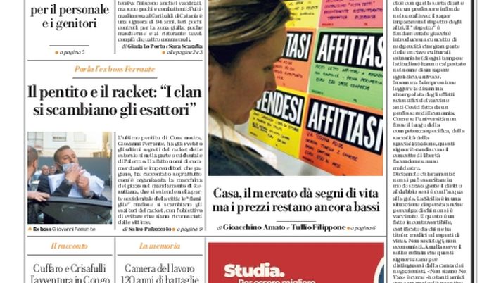 Prima Pagina, La Repubblica-Palermo: “Identikit dei malati a rischio”  Prima Pagina, La Repubblica-Palermo: “Identikit dei malati a rischio”