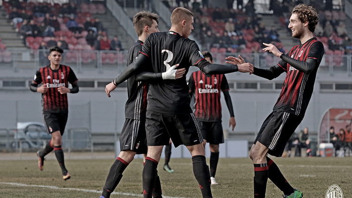 L'esultanza del Milan Primavera (acmilan.com)
