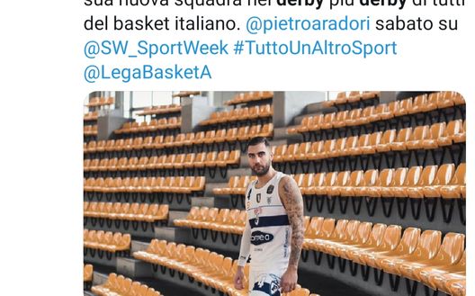 Il derby dell'ex, Pietro Aradori Il derby dell'ex, Pietro Aradori