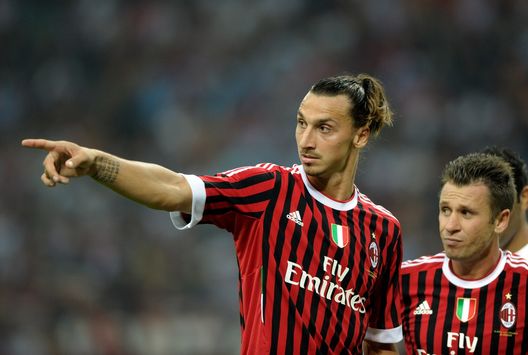  Zlatan Ibrahimovic e Antonio Cassano nel Milan 2011-2012 (credits: GETTY Images) 