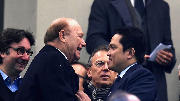Erick Thohir e Ernesto Pellegrini (Photo by Claudio Villa - Inter/Getty Images) inter pellegrini