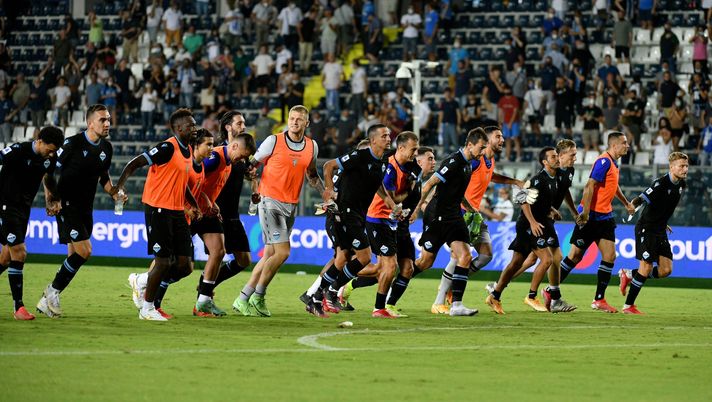 La Lazio festeggia a Empoli