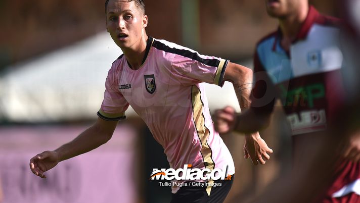 BELLUNO, ITALY - JULY 27: Nicolas Haas of Palermo in action during a friendly match between US Citta' di Palermo and San Dona' at the US Citta' di Palermo training camp on July 27, 2018 in Belluno, Italy. (Photo by Tullio M. Puglia/Getty Images) BELLUNO, ITALY - JULY 27: Nicolas Haas of Palermo in action during a friendly match between US Citta' di Palermo and San Dona' at the US Citta' di Palermo training camp on July 27, 2018 in Belluno, Italy. (Photo by Tullio M. Puglia/Getty Images)