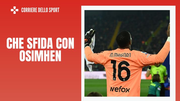Mike Maignan portiere AC Milan, domenica sfida il Napoli e Osimhen