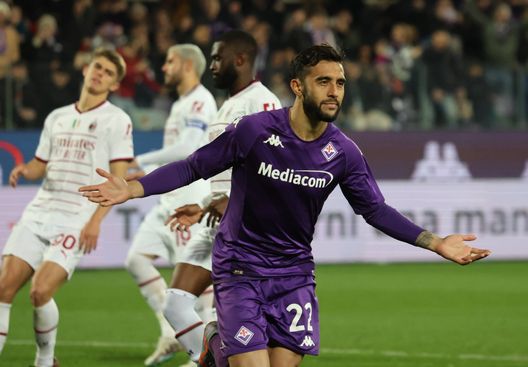 GERMOGLI PH: 4 MARZO 2023 FIRENZE STADIO ARTEMIO FRANCHI FIORENTINA VS MILAN FOTO GOL ESULTANZA GONZALEZ Dall’incubo Mondiale alla continuità in viola: Nico Gonzalez è tornato- immagine 2