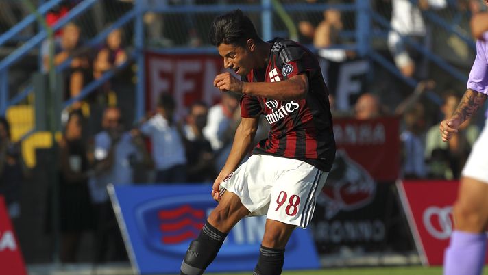 SOLBIATE ARNO, ITALY - JULY 14:  Hachim Mastour of AC Milan scores his goal during the preseason friendly match between AC Milan and Legnano on July 14, 2015 in Solbiate Arno, Italy.  (Photo by Marco Luzzani/Getty Images)  SOLBIATE ARNO, ITALY - JULY 14:  Hachim Mastour of AC Milan scores his goal during the preseason friendly match between AC Milan and Legnano on July 14, 2015 in Solbiate Arno, Italy.  (Photo by Marco Luzzani/Getty Images)