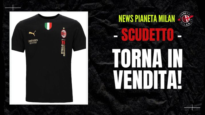 Maglia nera AC Milan celebrativa Scudetto 2022