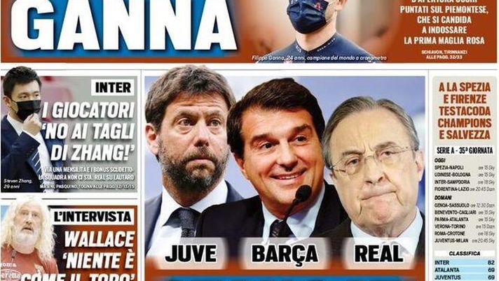 Prima Pagina, Tuttosport: “Stangati! Inter e Milan firmano accordo con l’Uefa”  Prima Pagina, Tuttosport: “Stangati! Inter e Milan firmano accordo con l’Uefa”