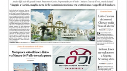 Prima Pagina, La Repubblica Palermo: “Vaccini, la carica dei 600 mila!”