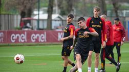 Roma, l’allenamento a Trigoria alla viglia del Milan: c’è Mancini – FOTOGALLERY