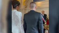 VIDEO Verratti, nozze a Parigi con Jessica Aidi dopo Euro 2020: le immagini
