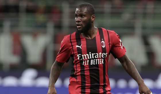 Franck Kessié (centrocampista AC Milan) qui durante Milan-Udinese 1-1 (Serie A 2021-2022) | News (Getty Images) Franck Kessié AC Milan