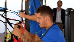 Inter a Brunico, Jovetic si allena con il resto del gruppo e aspetta il Siviglia