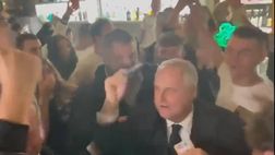 VIDEO Lazio, show del patron biancoceleste: “Lotito is on fire” e scatta il balletto