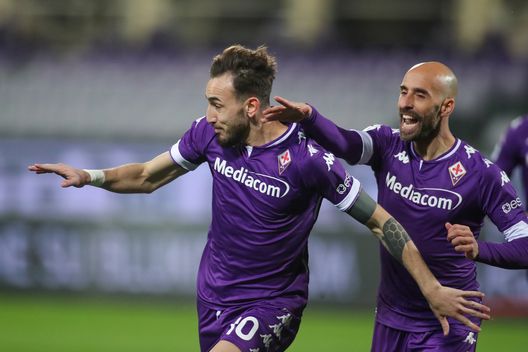 GERMOGLI PH: 19 FEBBRAIO 2021 FIRENZE STADIO ARTEMIO FRANCHI SERIE A FIORENTINA VS SPEZIA NELLA FOTO ESULTANZA GOL CASTROVILLI GERMOGLI PH: 19 FEBBRAIO 2021 FIRENZE STADIO ARTEMIO FRANCHI SERIE A FIORENTINA VS SPEZIA NELLA FOTO ESULTANZA GOL CASTROVILLI