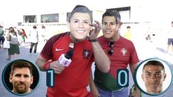 Ronaldo e Messi, ecco da che parte stanno i tifosi al Mondiale | VIDEO