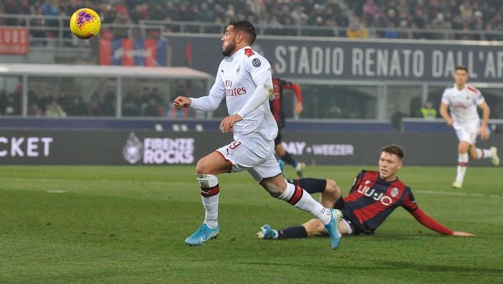 BOLOGNA, ITALY - DECEMBER 08: Theo Hernandez of AC Milan in action during the Serie A match between Bologna FC and AC Milan at Stadio Renato Dall'Ara on December 08, 2019 in Bologna, Italy. (Photo by Mario Carlini / Iguana Press/Getty Images) BOLOGNA, ITALY - DECEMBER 08: Theo Hernandez of AC Milan in action during the Serie A match between Bologna FC and AC Milan at Stadio Renato Dall'Ara on December 08, 2019 in Bologna, Italy. (Photo by Mario Carlini / Iguana Press/Getty Images)