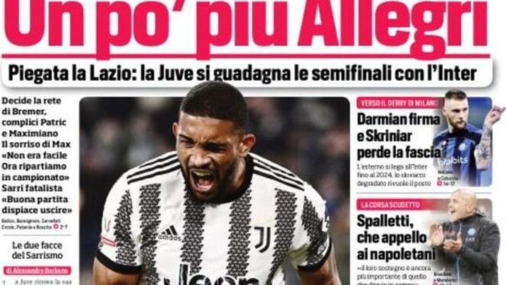 IL NAPOLI SUI MEDIA – Le prime pagine dei giornali di oggi 3 febbraio 2023 - immagine 1