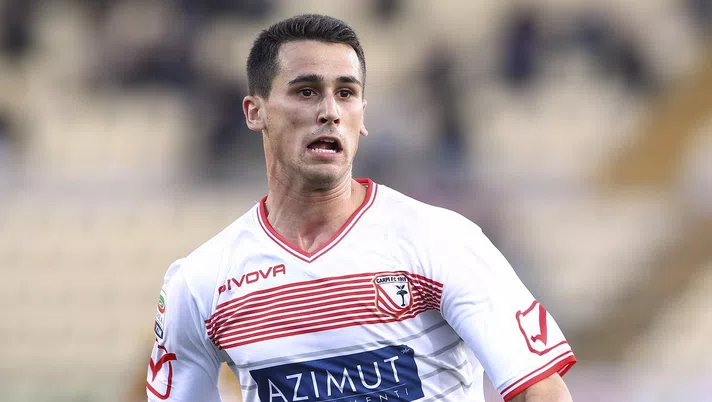 Kevin Lasagna, attaccante del Carpi, è vicino all'Udinese