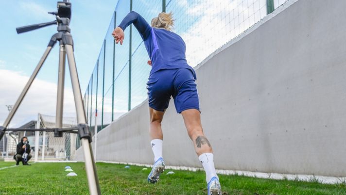 Ada in allenamento, prima dell'infortunio Ada in allenamento, prima dell'infortunio