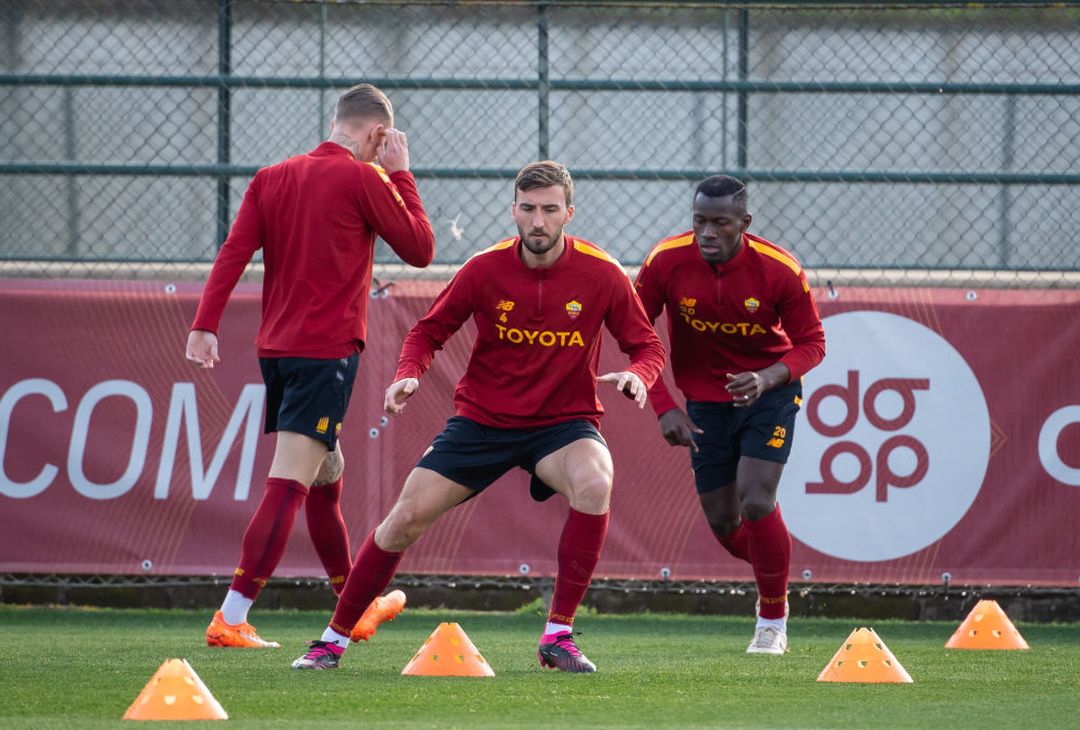 Roma, la rifinitura a Trigoria in vista della Real Sociedad – FOTO GALLERY - immagine 21