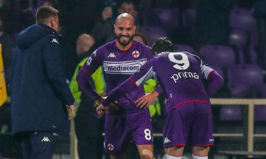 GERMOGLI PH 20 NOVEMBRE 2021 FIRENZE STADIO ARTEMIO FRANCHI CAMPIONATO DI CALCIO DI SERIE A FIORENTINA VS MILAN NELLA FOTO ESULTANZA GOL SAPONARA GERMOGLI PH 20 NOVEMBRE 2021 FIRENZE STADIO ARTEMIO FRANCHI CAMPIONATO DI CALCIO DI SERIE A FIORENTINA VS MILAN NELLA FOTO ESULTANZA GOL SAPONARA