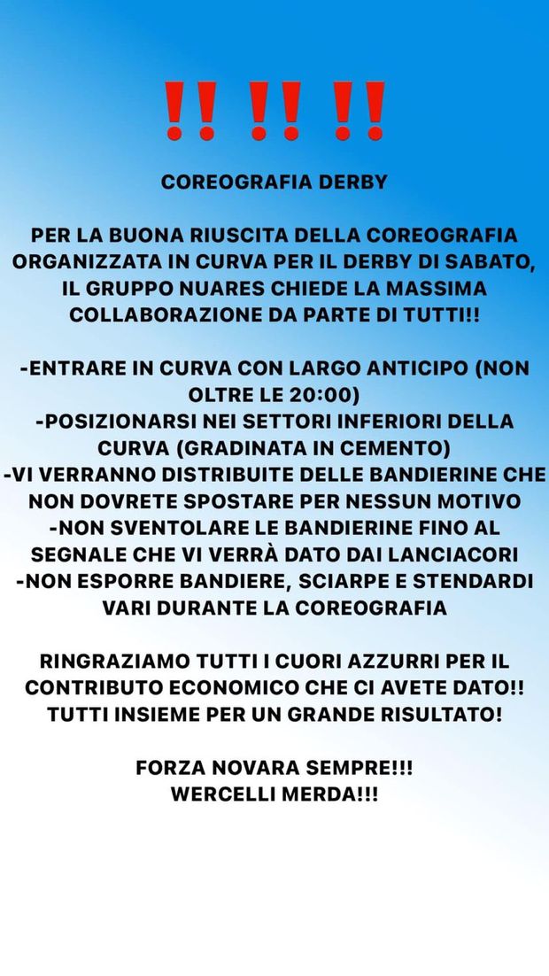 Derby contro Vercelli: i “Nuares” chiamano a raccolta i cuori azzurri- immagine 2