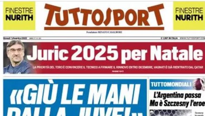 EDICOLA / TS, La Juve: “Giù le mani dalla squadra”. Argentina ok, Szczesny eroe - immagine 1