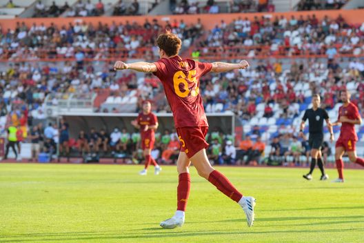 Getty Images Zaniolo capitano decisivo: gol e traversa. La Roma batte 2-0 il Portimonense- immagine 3