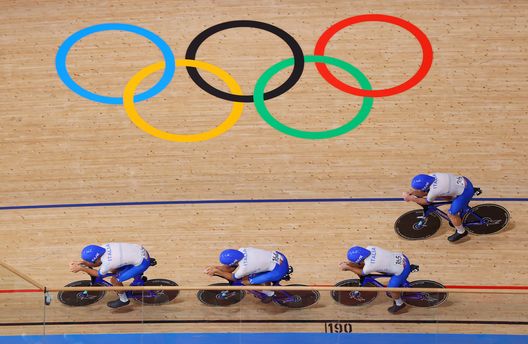 ciclismo inseguimento a squadre (getty images) ciclismo inseguimento a squadre (getty images)
