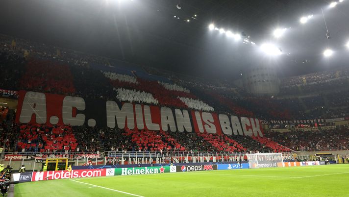 Curva Sud AC Milan Milan-Atlético Madrid Champions League