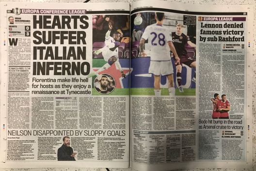 FOTO – “Perfect Italiano”, “Italian Inferno”. La Scozia applaude la Fiorentina- immagine 4