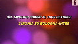 VIDEO Bologna-Inter, dal tavolino chiuso al tour de force: l’ironia dei social