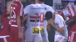 VIDEO / Assaggio di Inter-Milan in Libertadores: Vangioni, che sberla a Calleri!