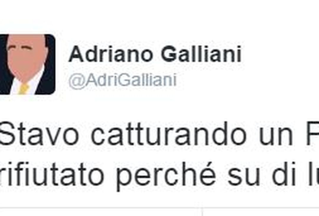  Sfottò del web a Galliani (Fonte: facebook) 