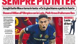 EDICOLA CDS – Sempre più Inter. Volata scudetto, grande prestazione dei campioni contro la Roma