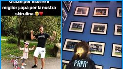 Festa del papà, la compagna di Santon: “Grazie per essere il miglior papà per Sienna”