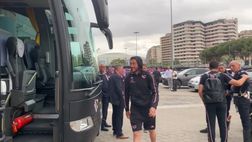 VIDEO Palermo, verso Cagliari: squadra in partenza dal “Renzo Barbera”