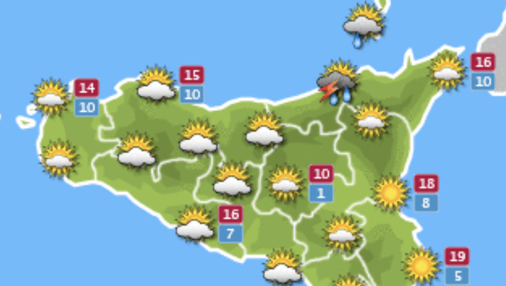 Meteo Palermo, nubi sparse e cielo sereno: le previsioni di sabato 26 febbraio 2022 meteo