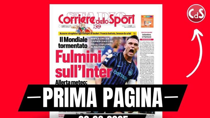 Prima pagina Corriere dello Sport: 'Milan, Jashari dopo Ricci'