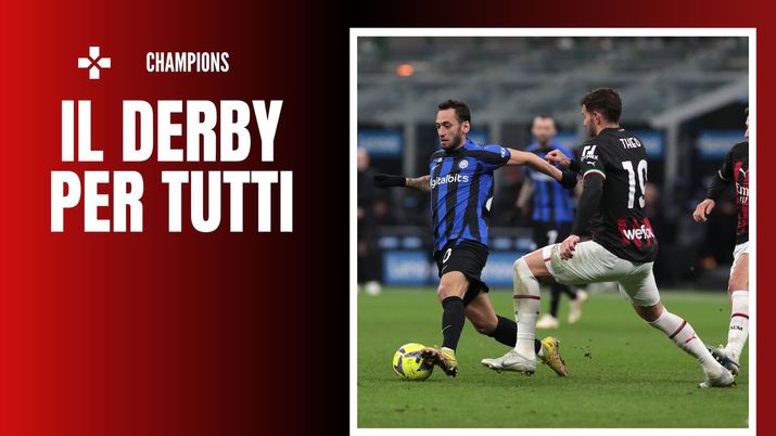 Derby Milan-Inter Champions League diretta tv in chiaro