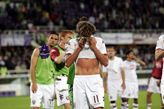 Cerci disperato dopo il rigore sbagliato contro la Fiorentina all'ultima giornata del campionato 2013-14: la sua ultima immagine con la maglia del Toro 