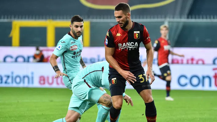 GENOA, ITALY - NOVEMBER 04: Marko Pjaca of Genoa CFC during the Serie A match between Genoa CFC and Torino FC at Stadio Luigi Ferraris on November 4, 2020 in Genoa, Italy. (Photo by Paolo Rattini/Getty Images)
